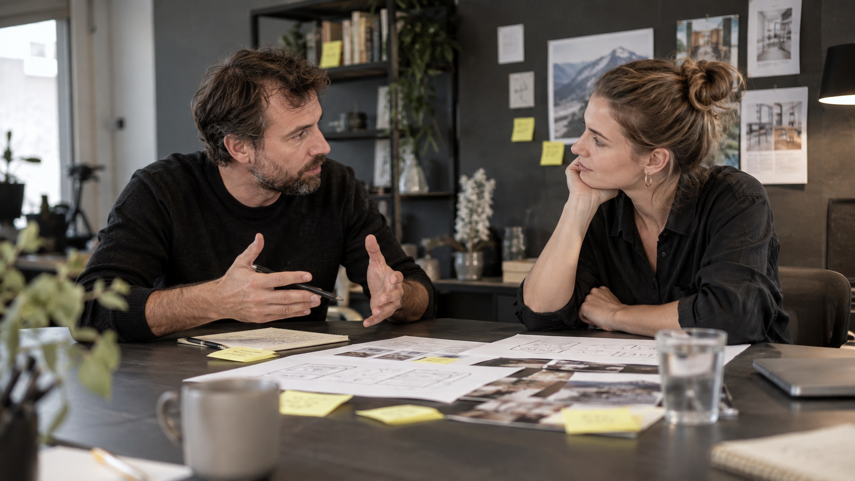 Illustratives Gespräch über Ziele und Arbeitsabläufe